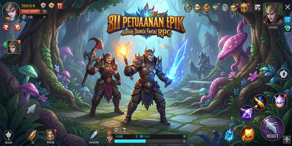 Screenshot tampilan gameplay mendebarkan di 8II, menunjukkan aksi RPG yang intens.
