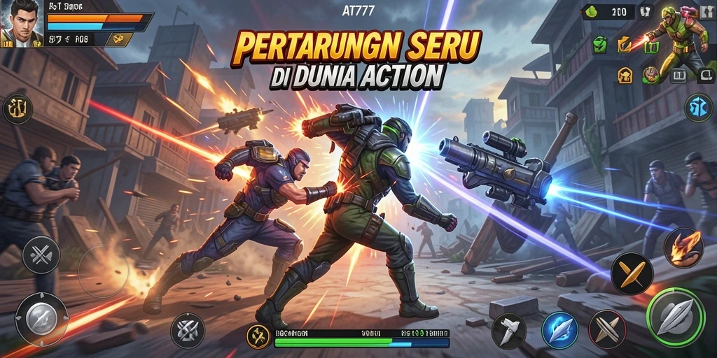 Tampilan epic dari gameplay Action di AT777 yang penuh ketegangan.