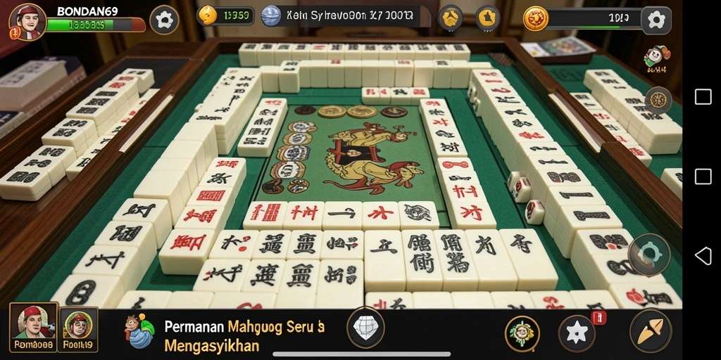 Screenshot BONDAN69 menampilkan gameplay Mahjong yang menarik.