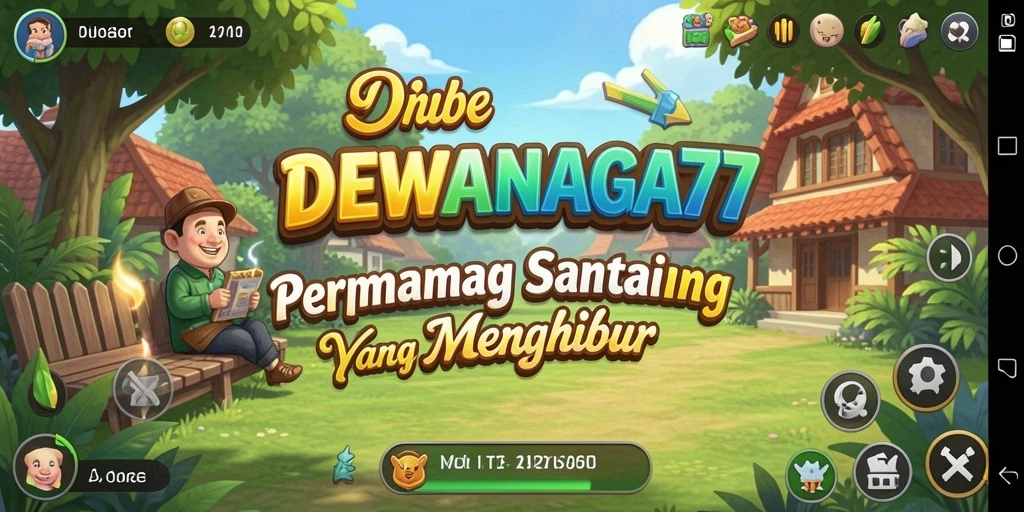 Tampilan gameplay DEWANAGA77 yang menyenangkan dan penuh warna.