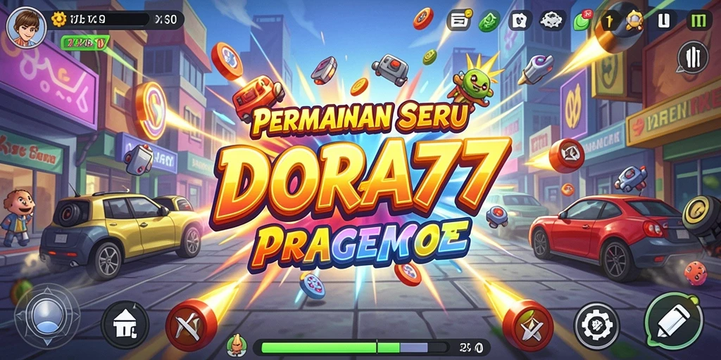Screenshot gameplay DORA77 menampilkan aksi seru dalam game Arcade.