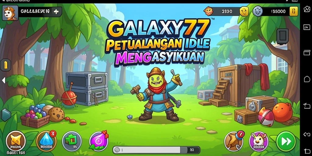 Tampilan gameplay GALAXY77 yang menakjubkan dan mengasyikkan.