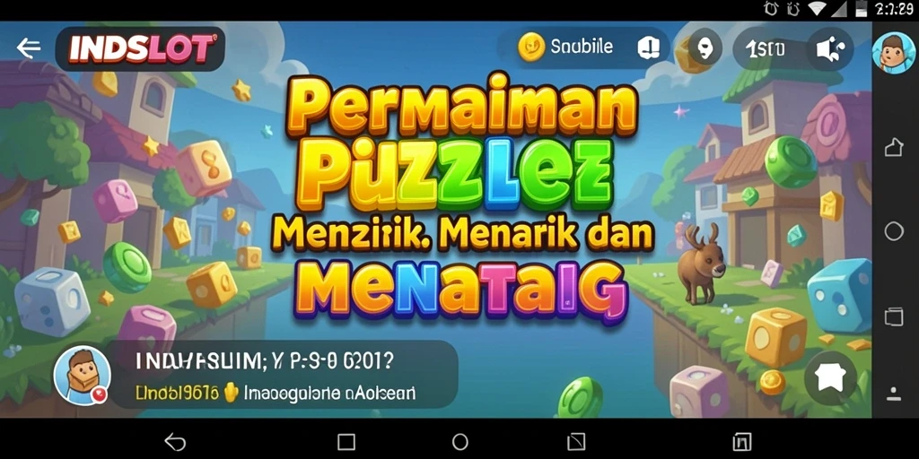 Tampilan gameplay <strong>INDSLOT</strong> dengan berbagai teka-teki menarik.