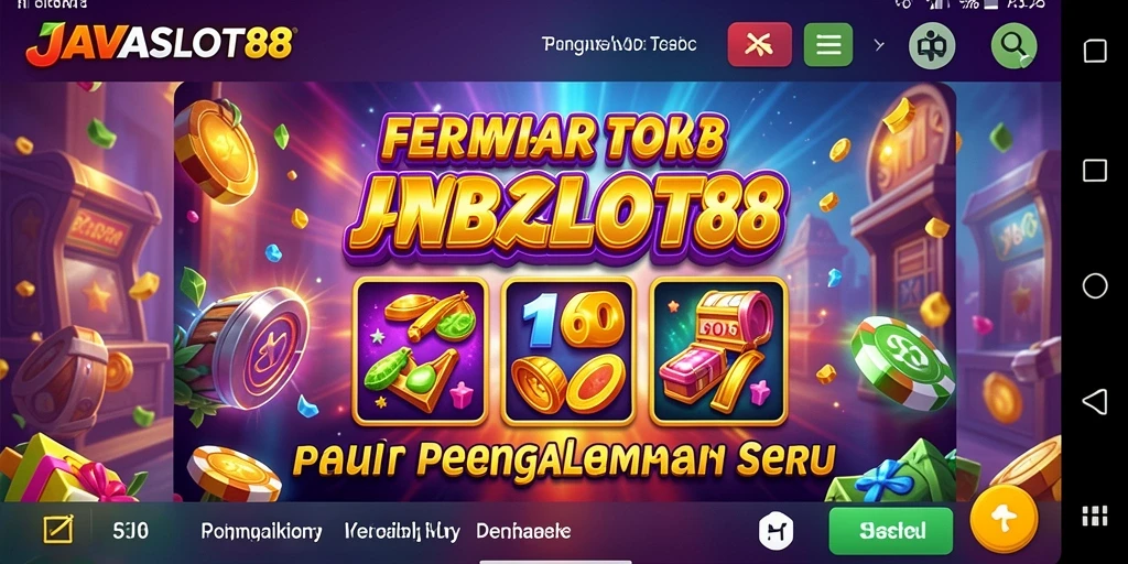 Screenshot utama JAVASLOT88 menampilkan gameplay slot yang mengasyikkan.