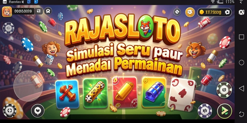 Tampilan gameplay menarik dari RAJASLOTO yang mendebarkan.