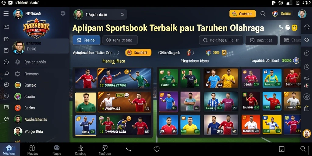 Tampilan screenshot RP8 menunjukkan fitur taruhan olahraga yang menarik dan intuitif.