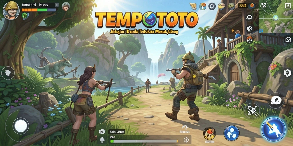 Gameplay yang penuh petualangan di dunia terbuka TEMPOTOTO.